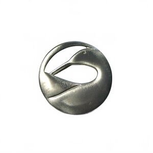 Pewter Brooch, Preening Loon by Kenneth Kantro